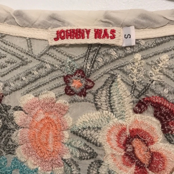 10. Johnny Was Freyja Freyja Embroidered Blouse S - Picture 4 of 16